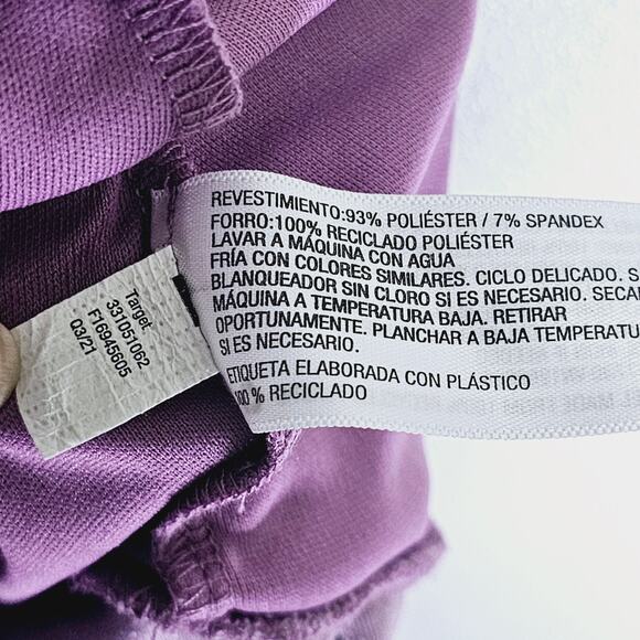 Wild Fable Ruched Velvet Mini Skirt Pull On Stretch Purple Women's S Soft Girl - Picture 6 of 6